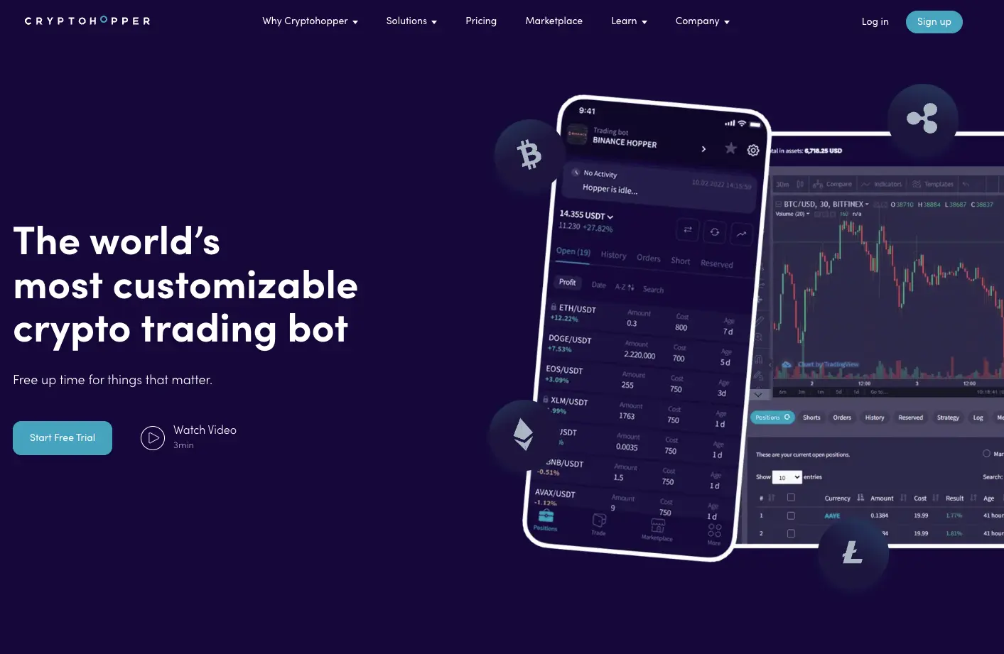 Cryptohopper screenshot