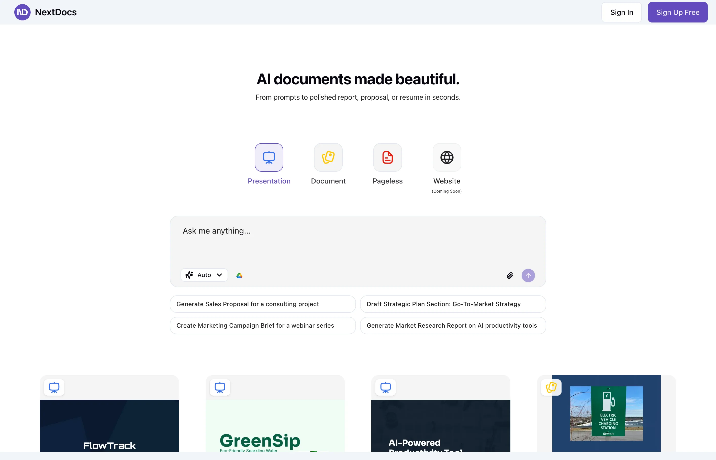 NextDocs screenshot