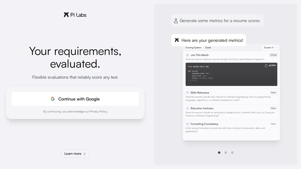 Pi Labs screenshot