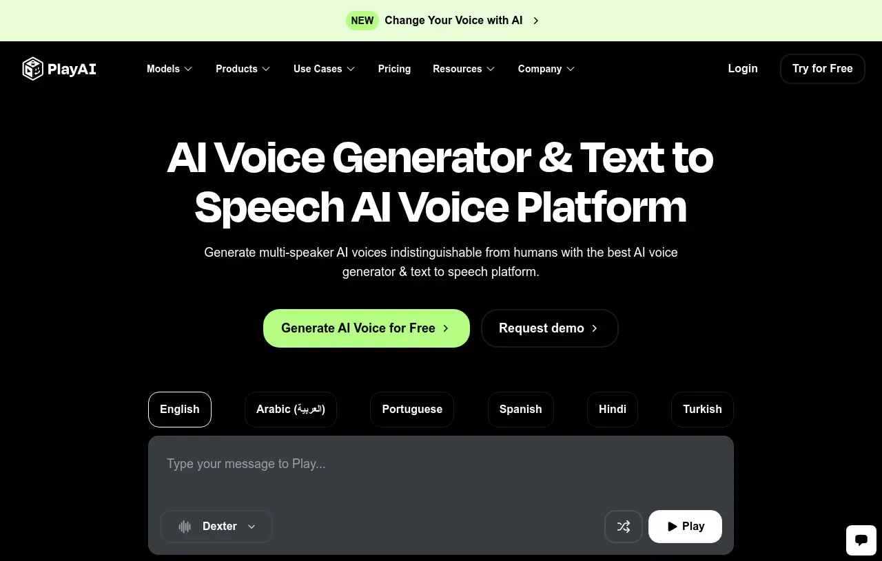 PlayHT screenshot