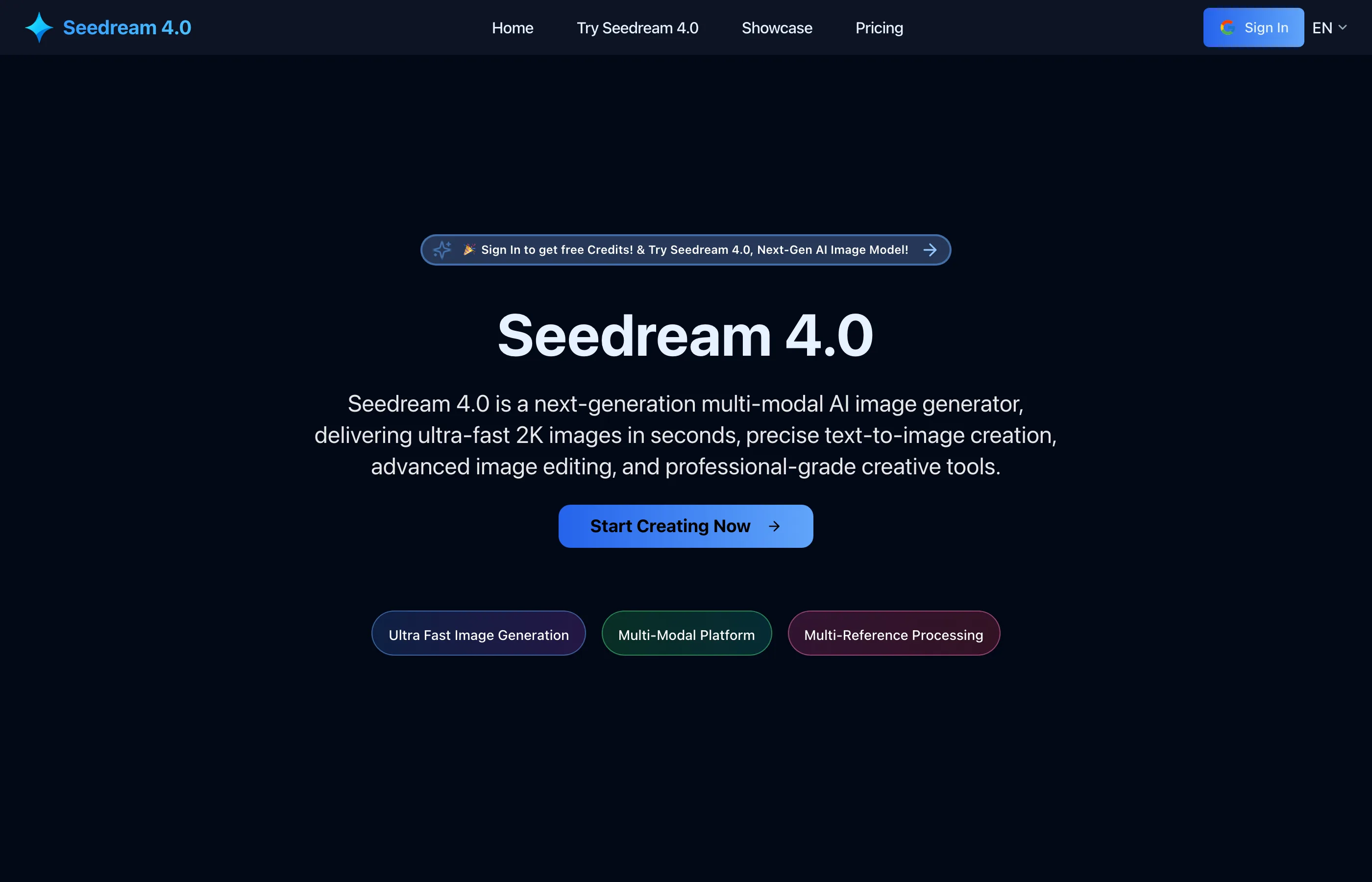 Seedream 4.0 screenshot