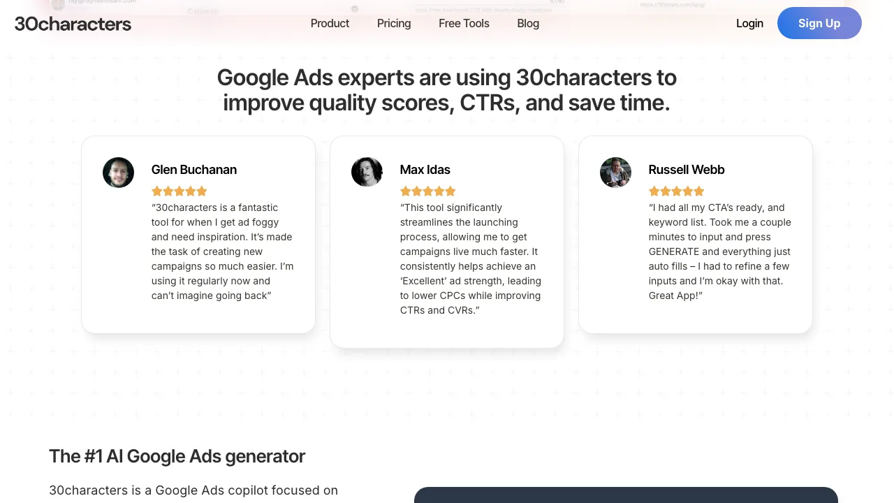 30characters screenshot