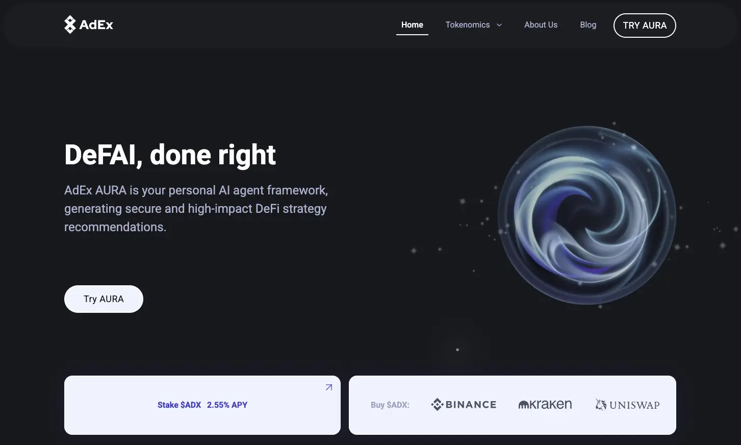 AdEx AURA screenshot