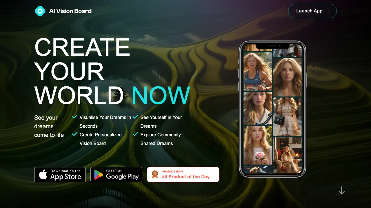 AI VisionBoard screenshot