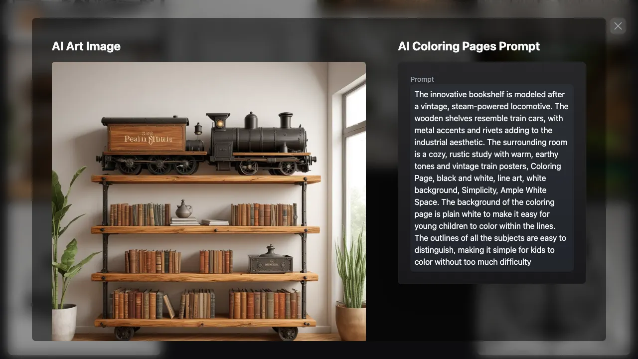 AI Coloring Pages screenshot