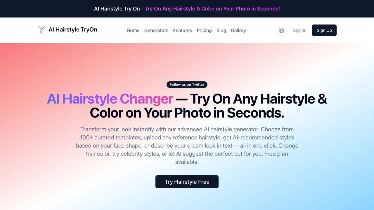 AI Hairstyle Try On screenshot