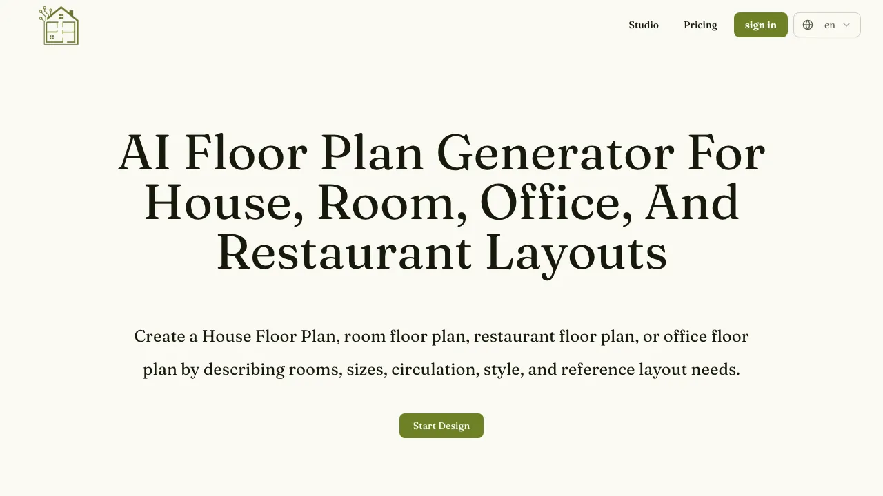 AI Floor Plan Generator screenshot