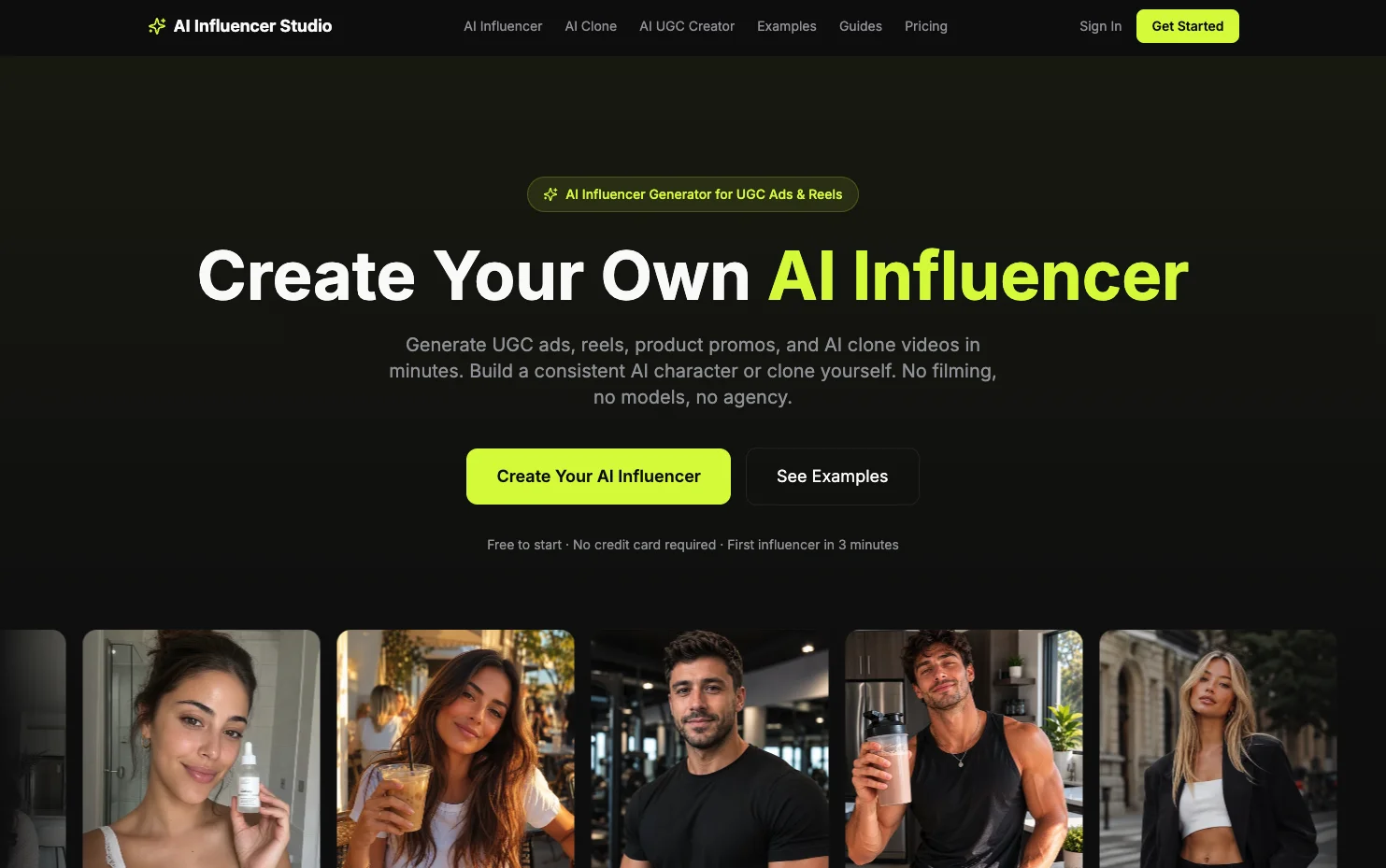 AI Influencer Studio screenshot