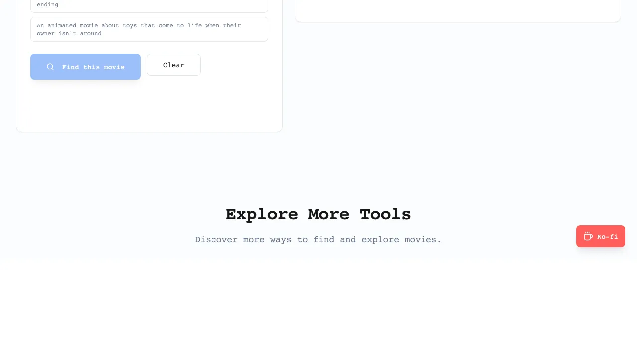 AIMovieFinder screenshot