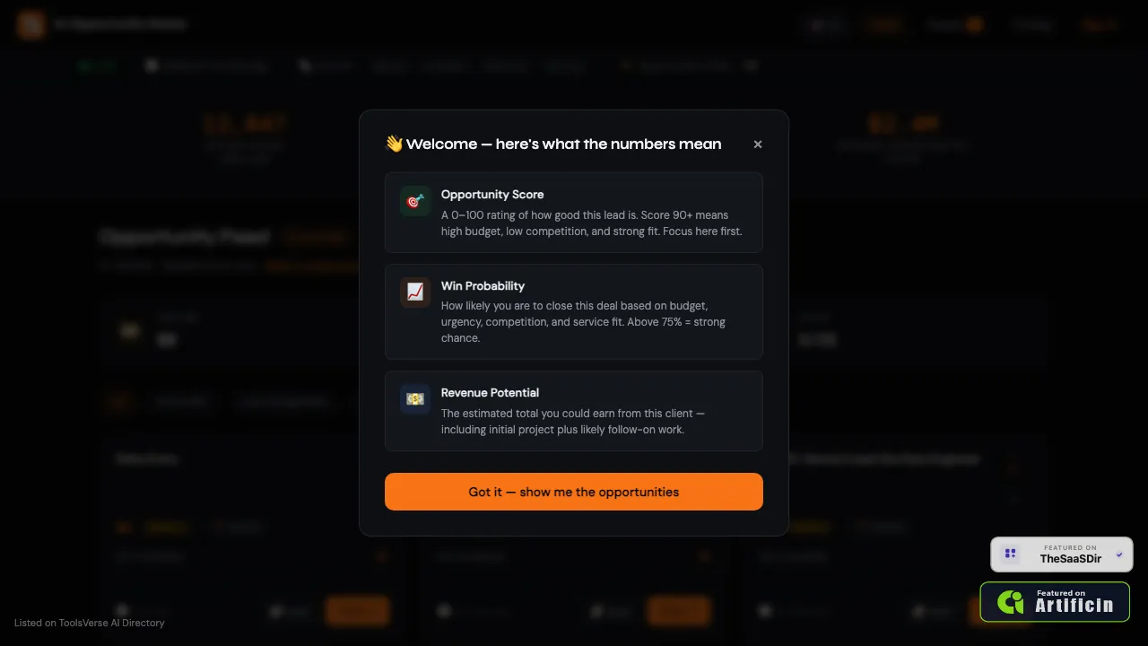 AI Opportunity Radar screenshot