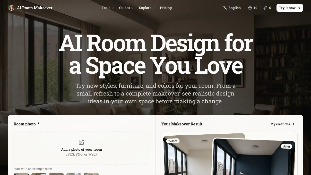 AI Room Makeover screenshot