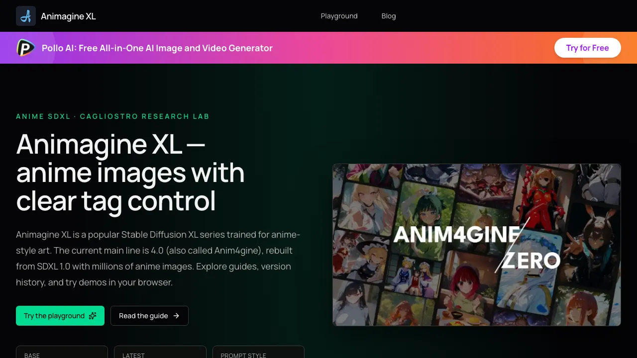 Animagine XL screenshot