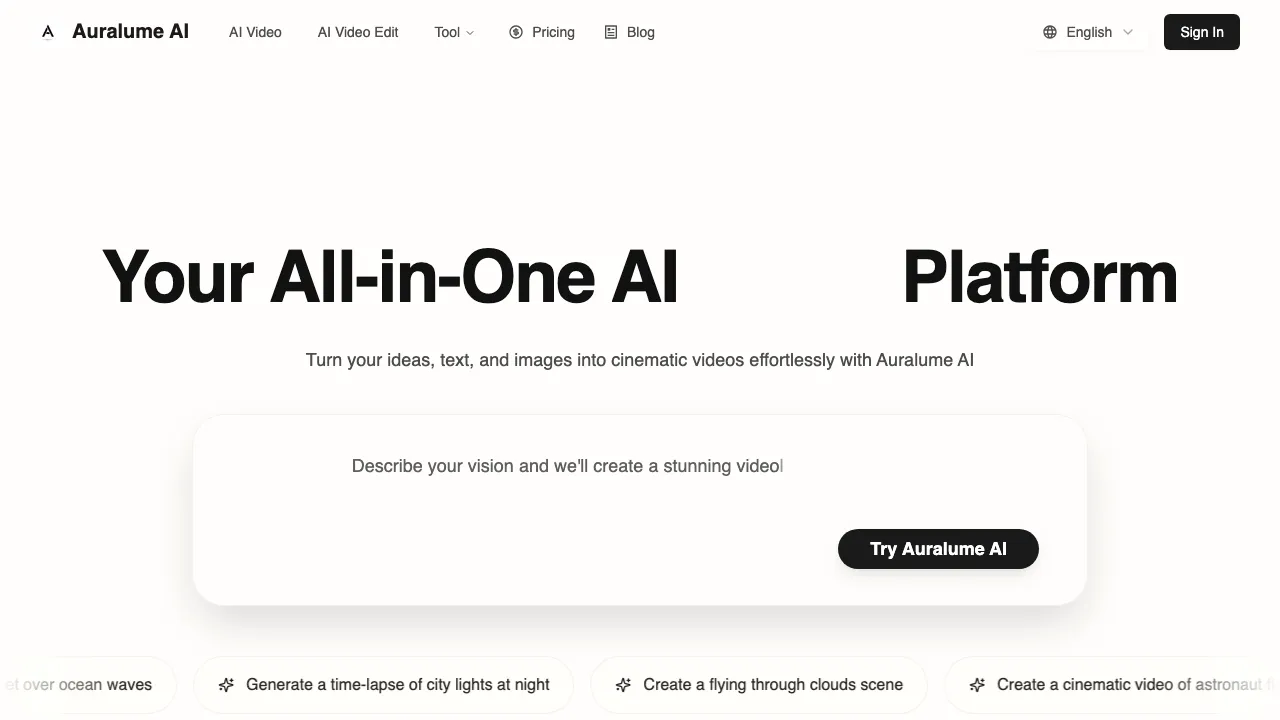 Auralume AI screenshot