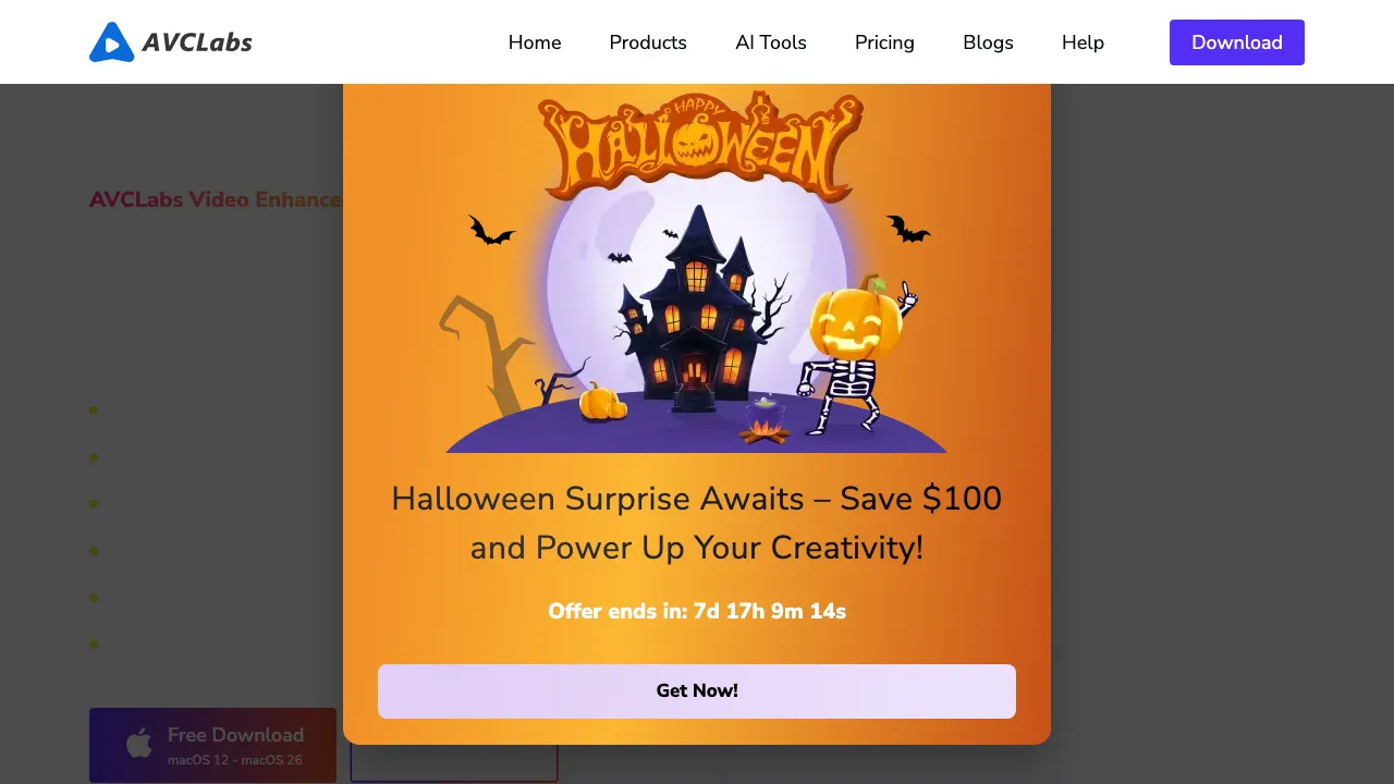 AVCLabs Video Enhancer AI screenshot