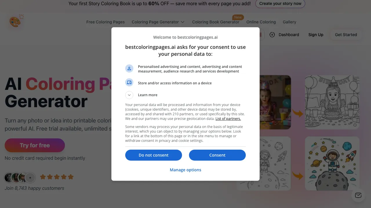 Best Coloring Pages AI screenshot