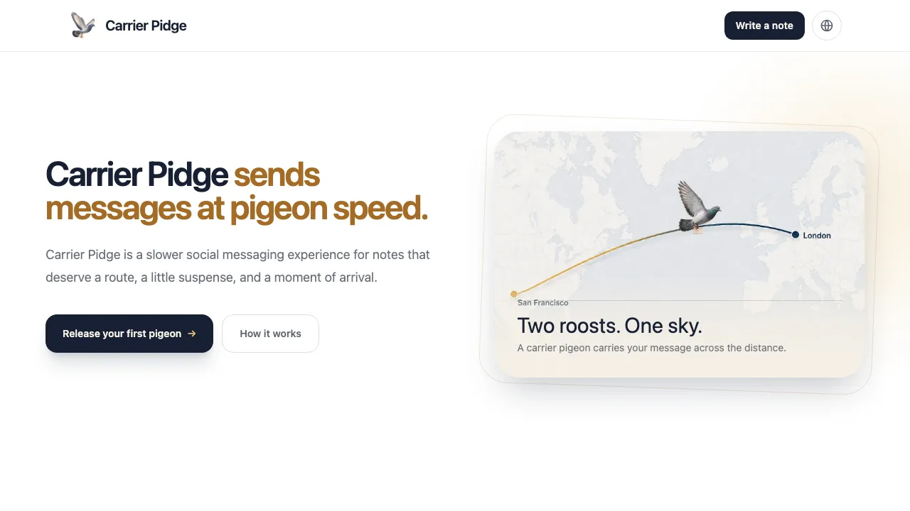 Carrier Pidge screenshot