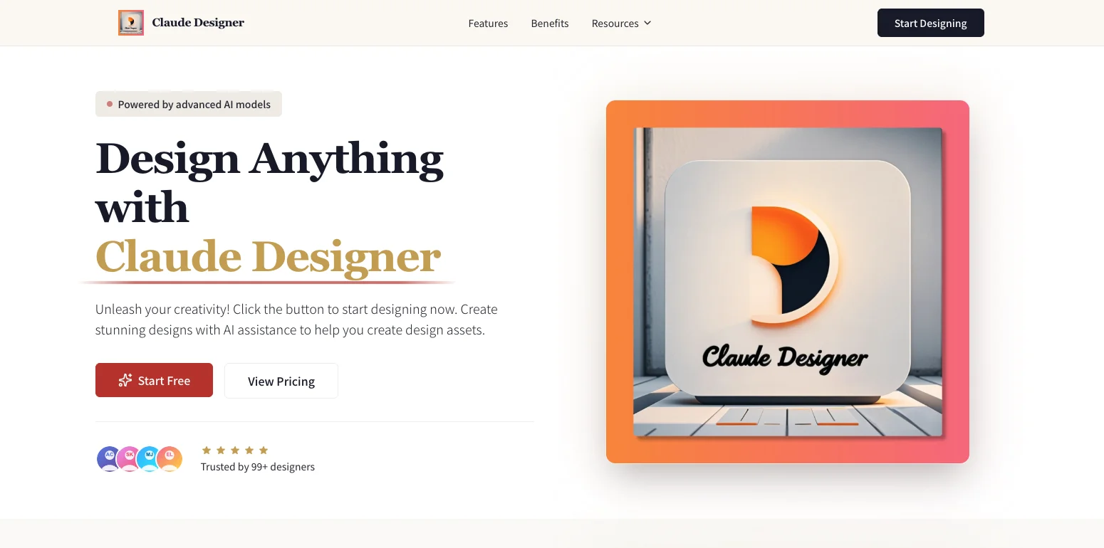 Claude Designer screenshot