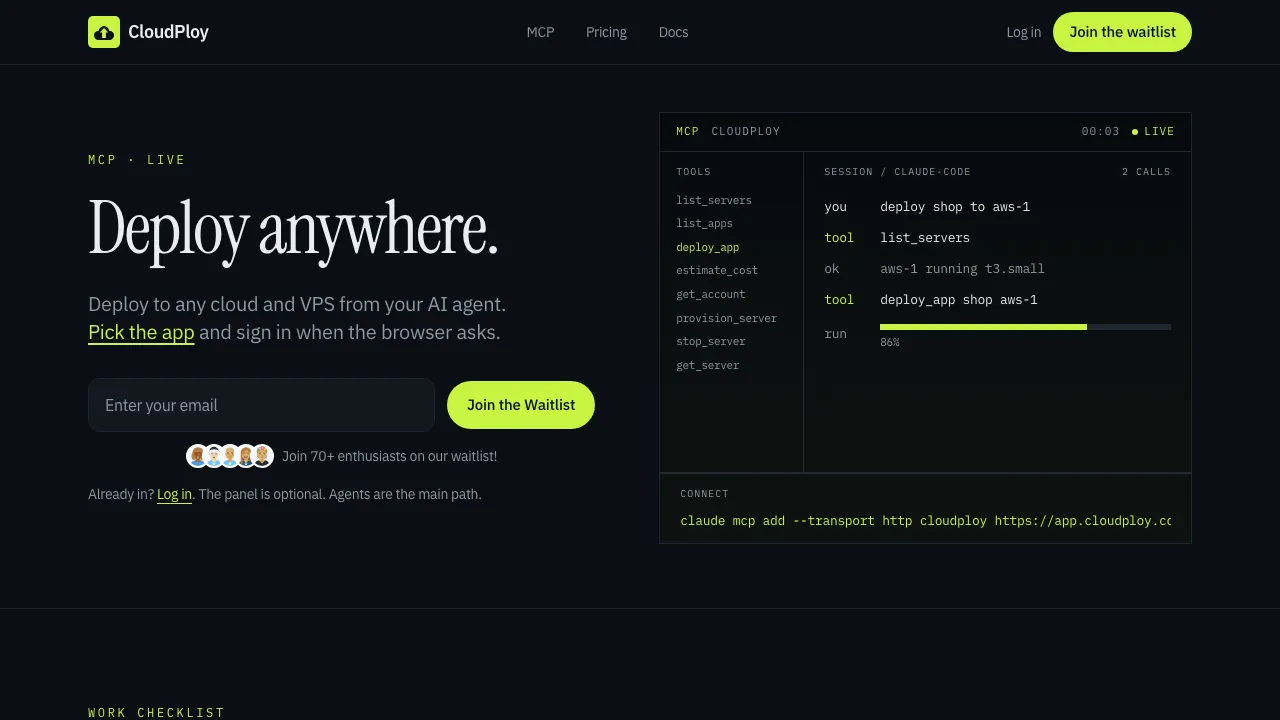 CloudPloy screenshot