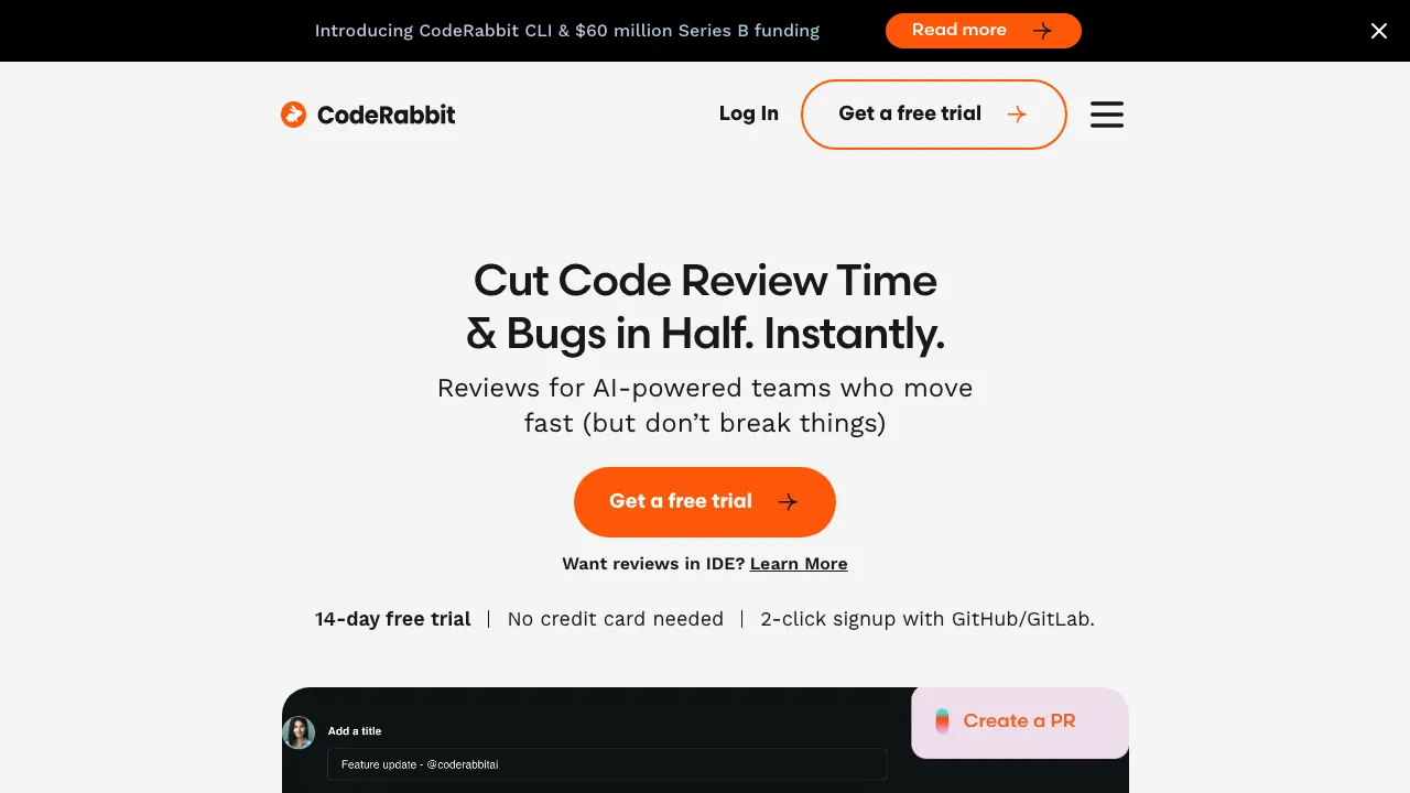 CodeRabbit screenshot