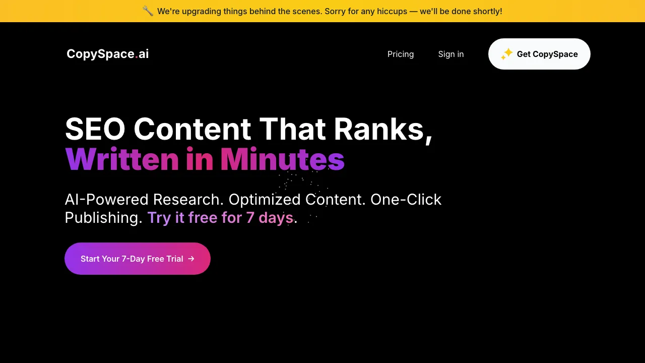 CopySpace screenshot