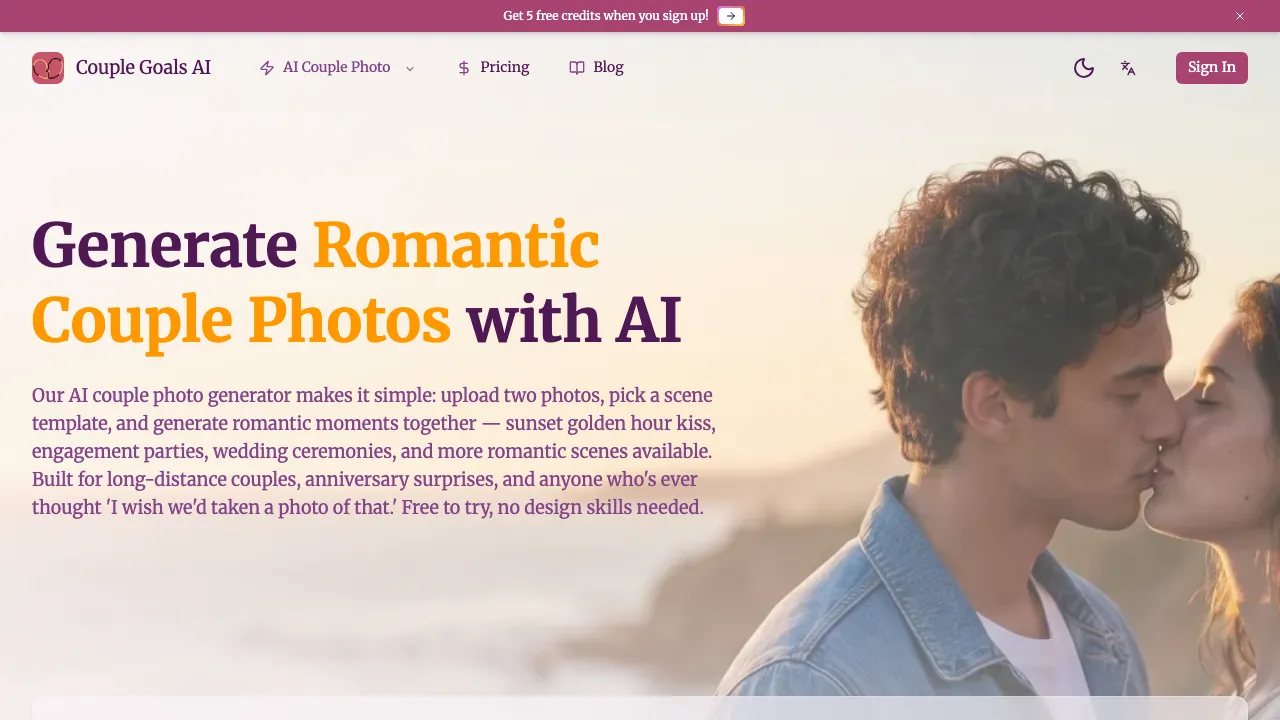 Couple Goals AI screenshot