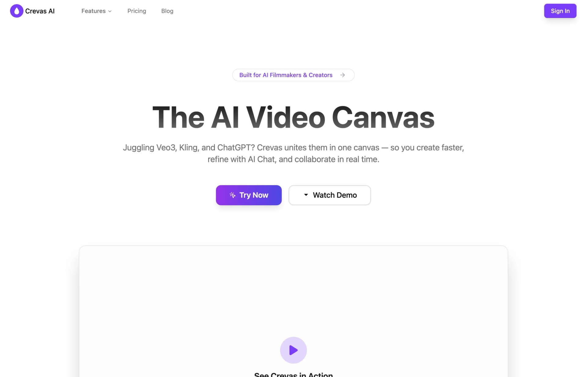 Crevas AI screenshot