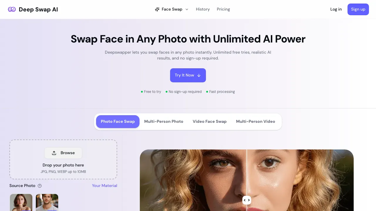Deep Swap AI screenshot