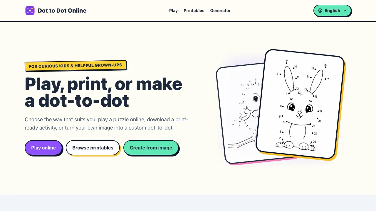 Dot to Dot Online screenshot