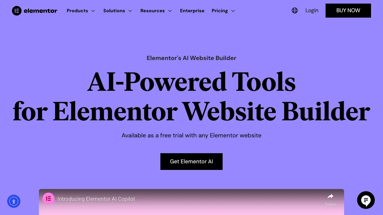 Elementor AI screenshot