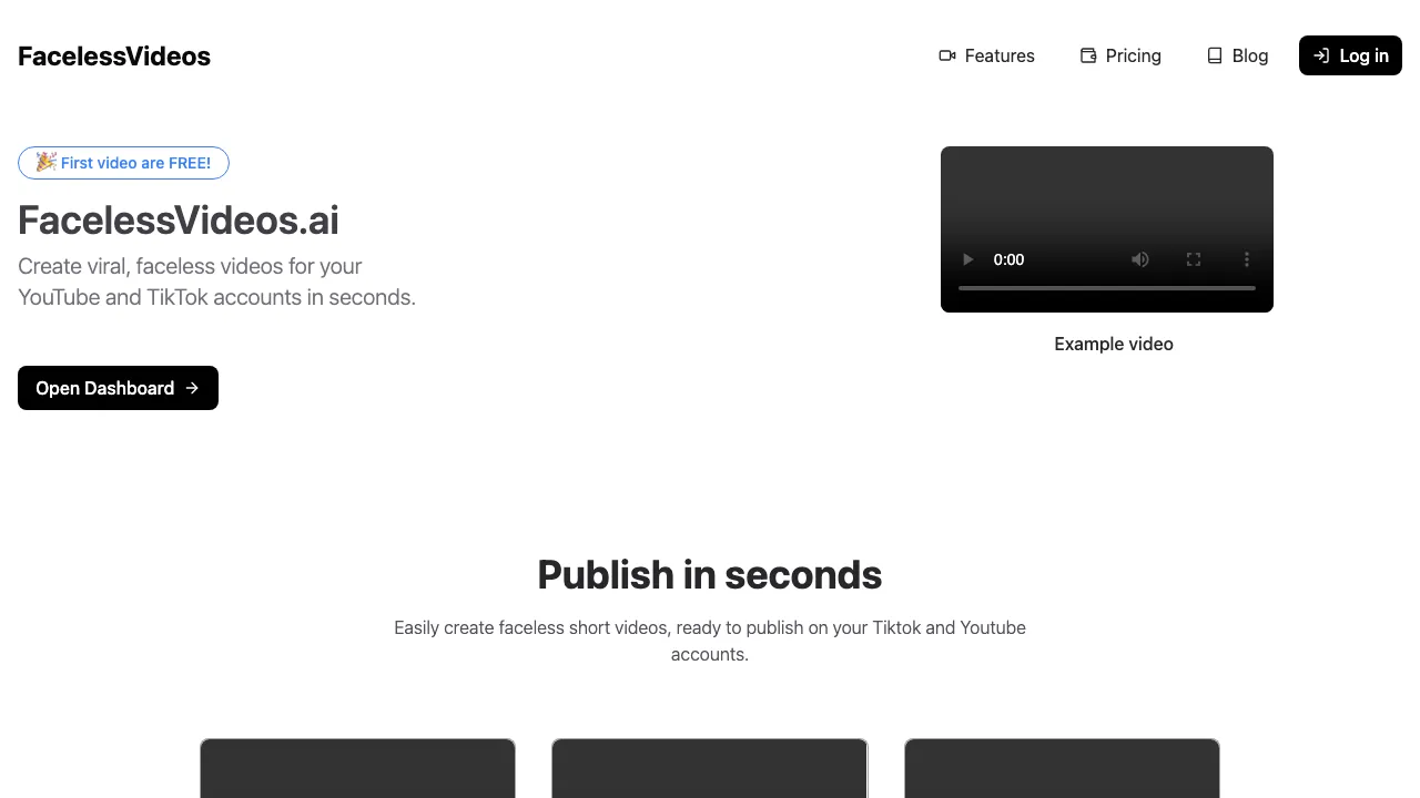 FacelessVideos screenshot