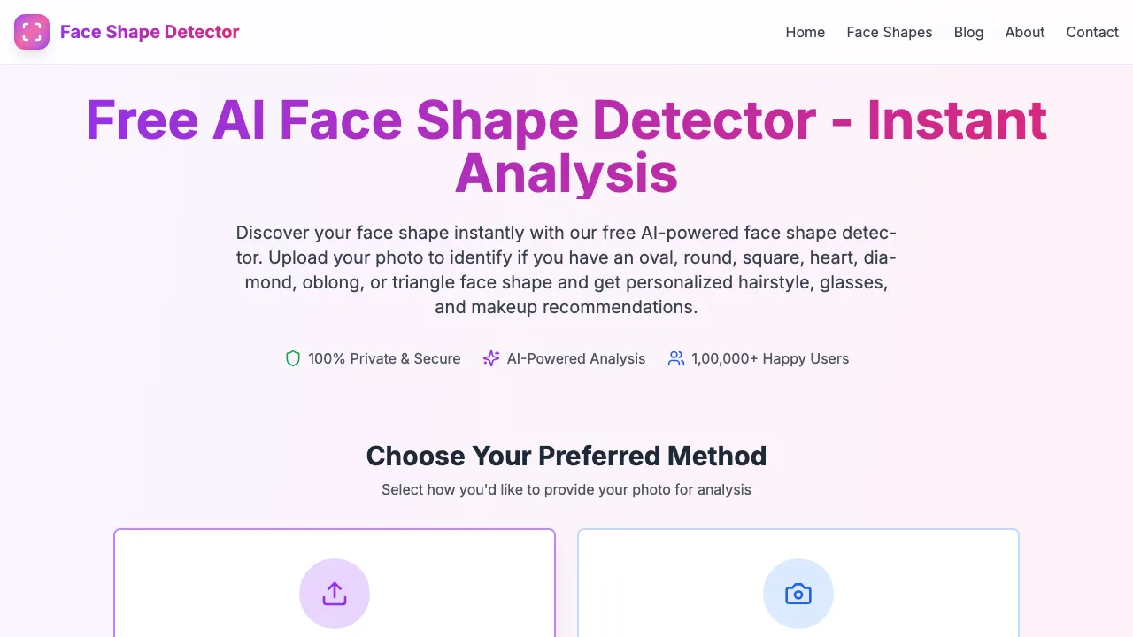 Face Shape Detector screenshot