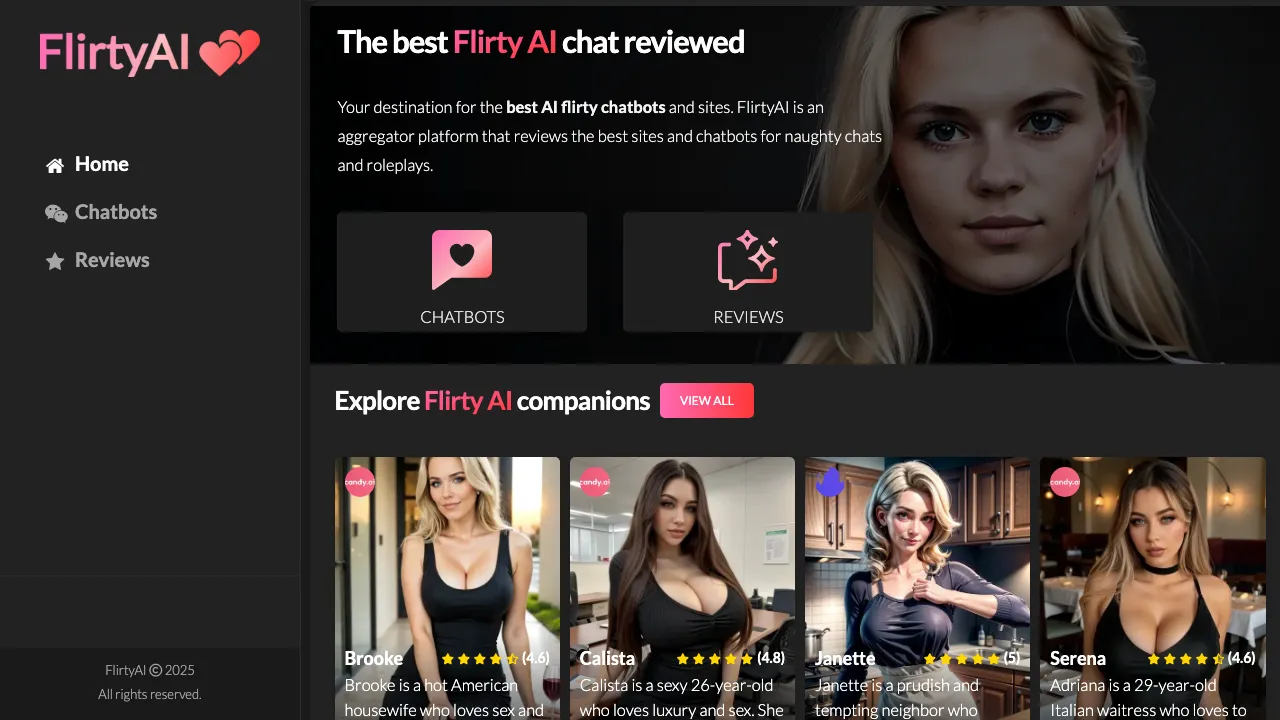 FlirtyAI screenshot