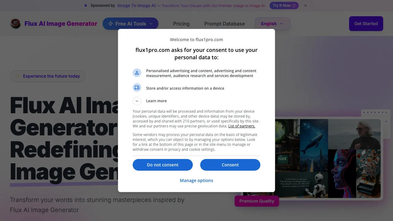 Flux AI Image Generator screenshot
