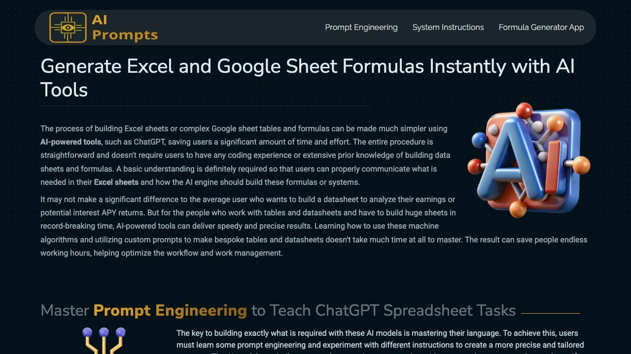 Formula Generator App screenshot