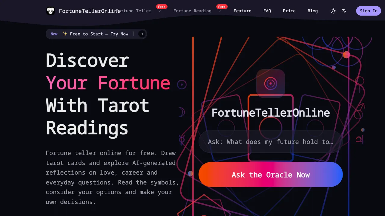 Fortune Teller Online screenshot