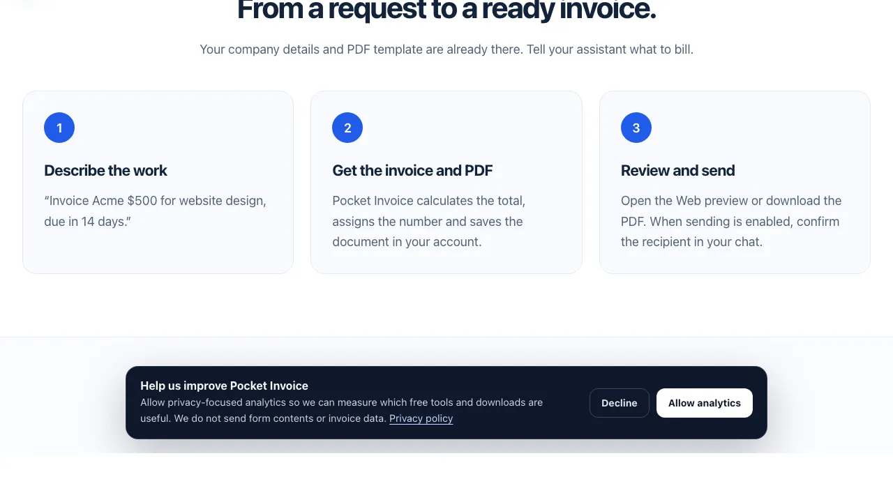 Pocket Invoice screenshot
