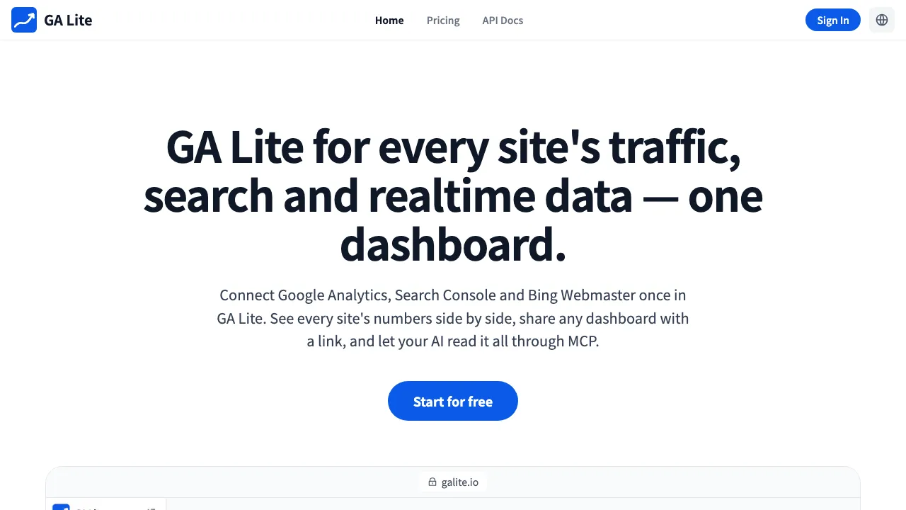 GA Lite screenshot