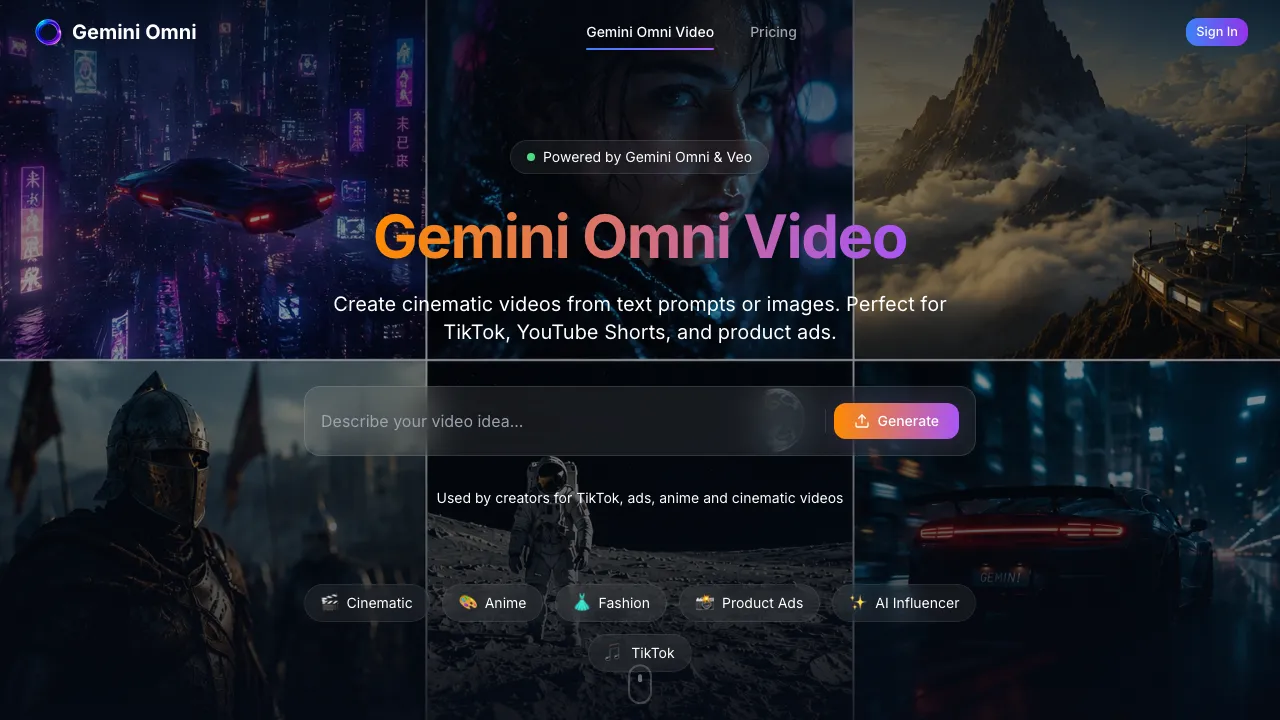 Gemini Omni screenshot