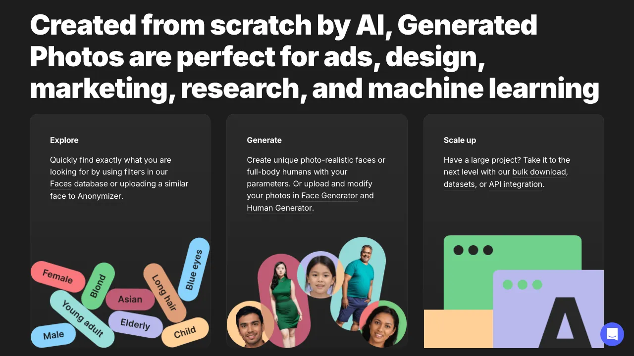 Generated Photos screenshot