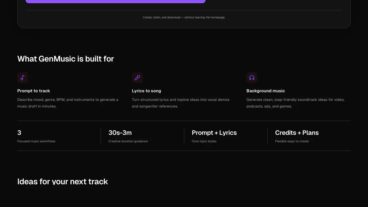 GenMusic screenshot