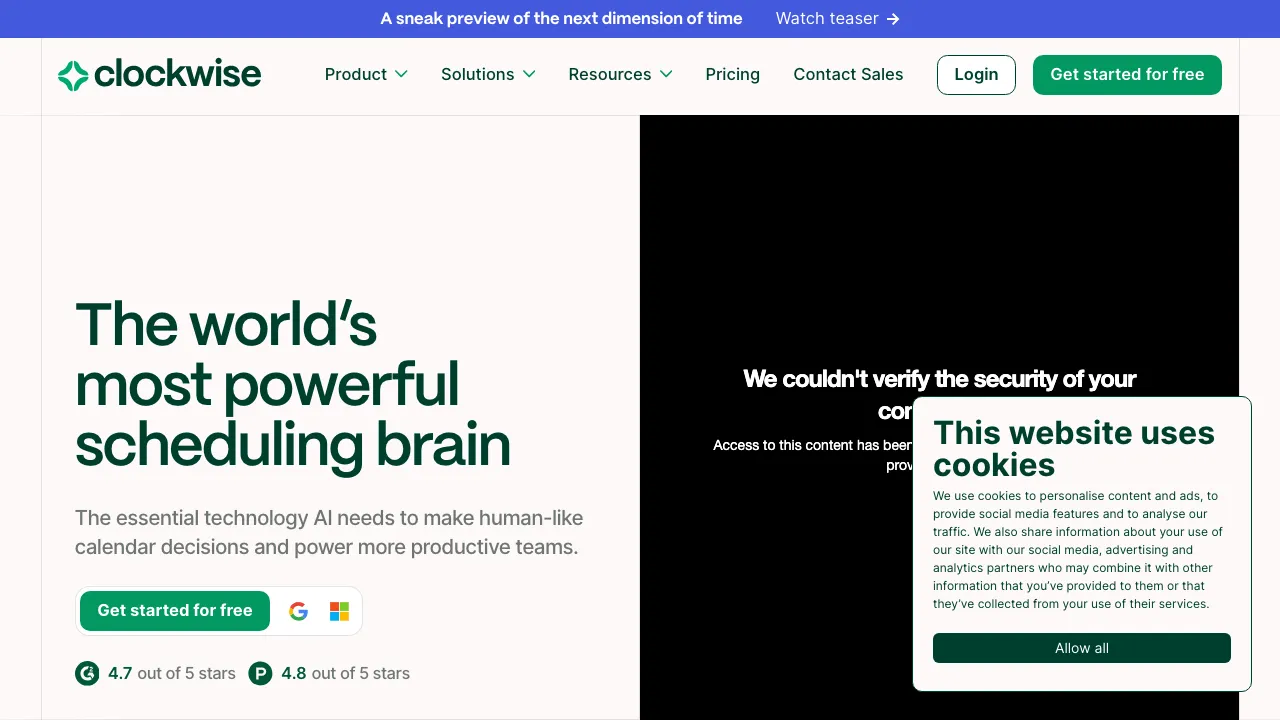 Clockwise screenshot