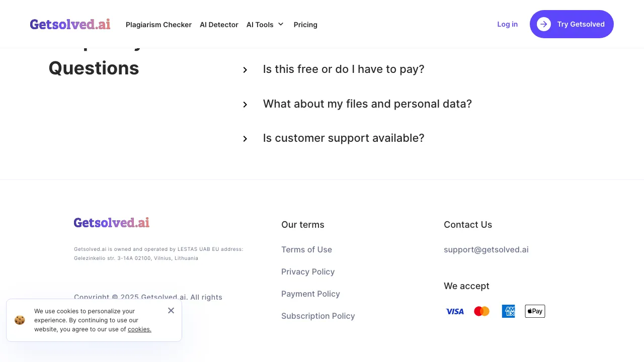 Getsolved screenshot
