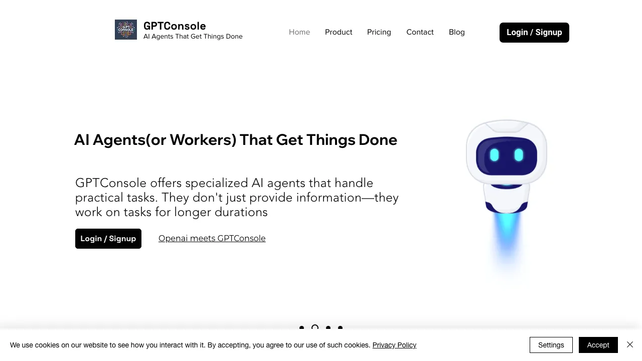 GPTConsole screenshot