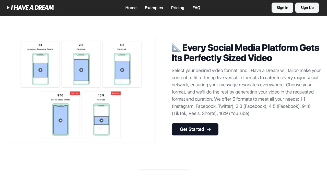 I Have a Dream screenshot