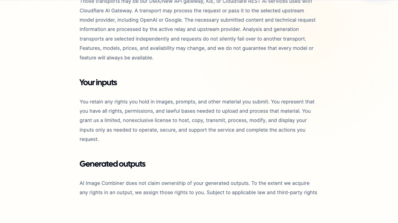 AI Image Combiner screenshot