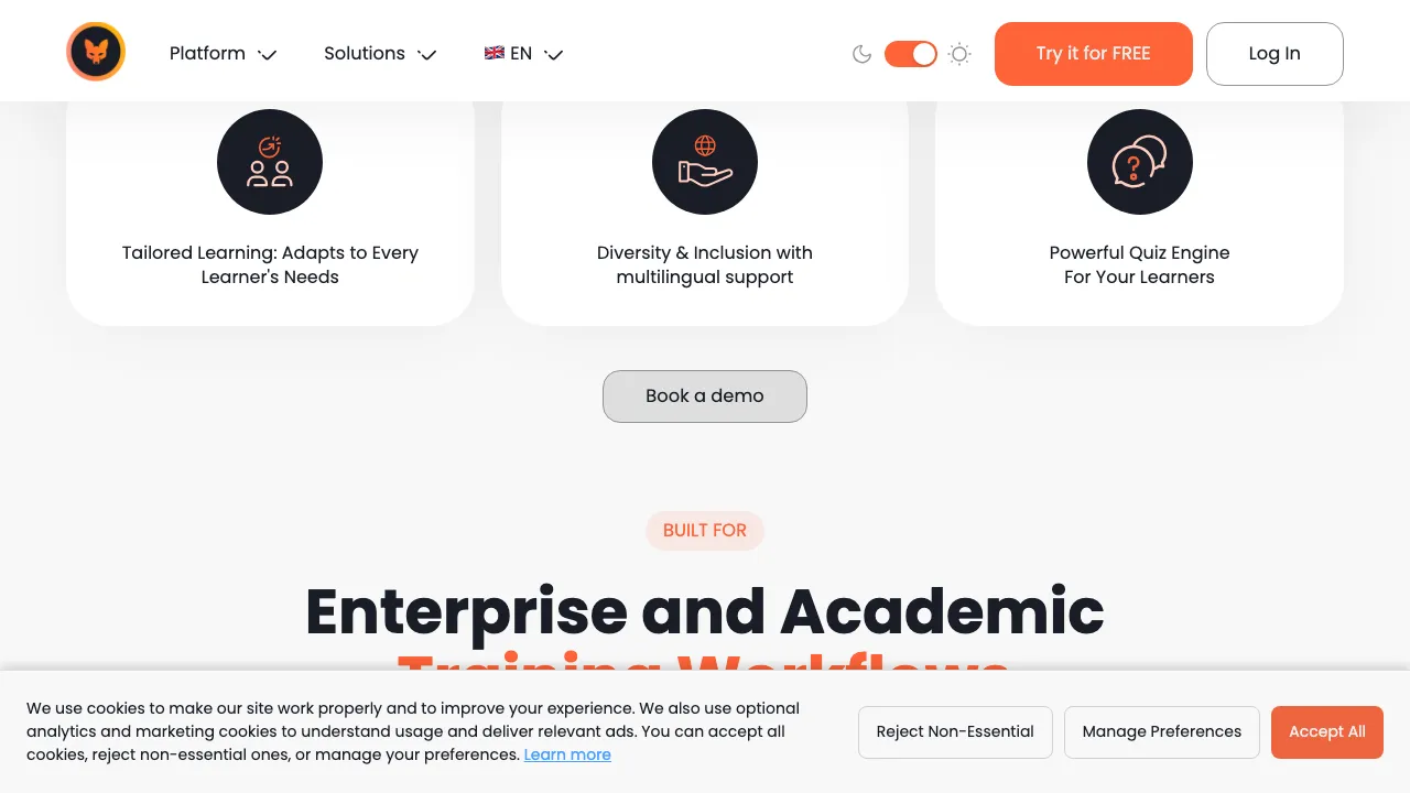 Immersive Fox screenshot