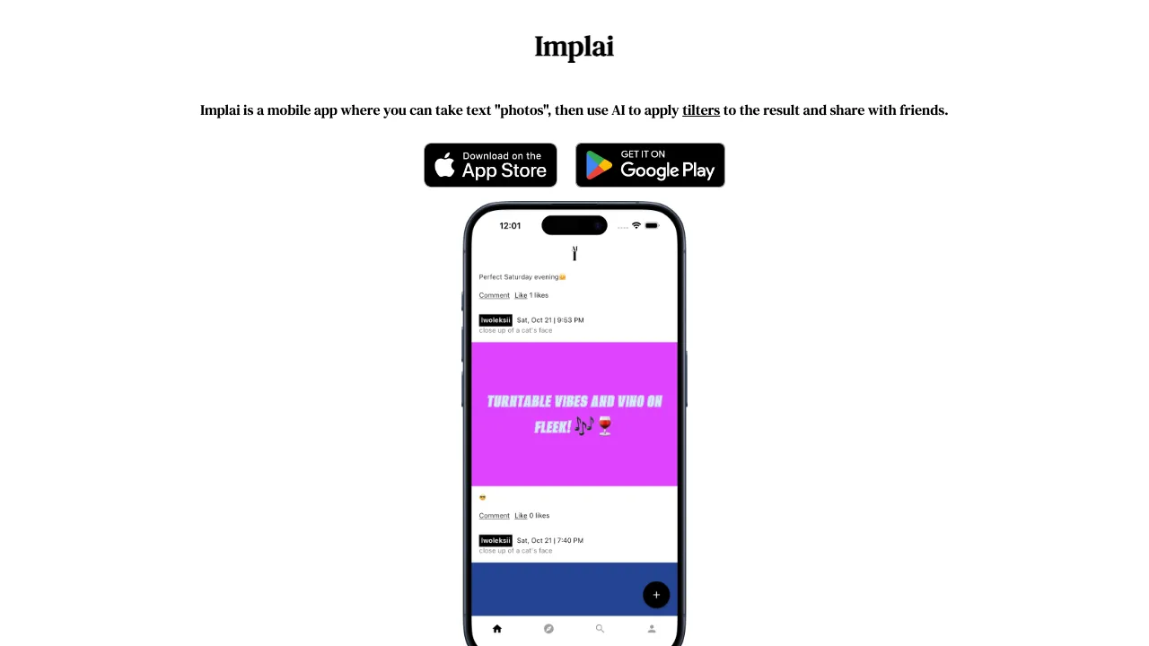 Implai screenshot