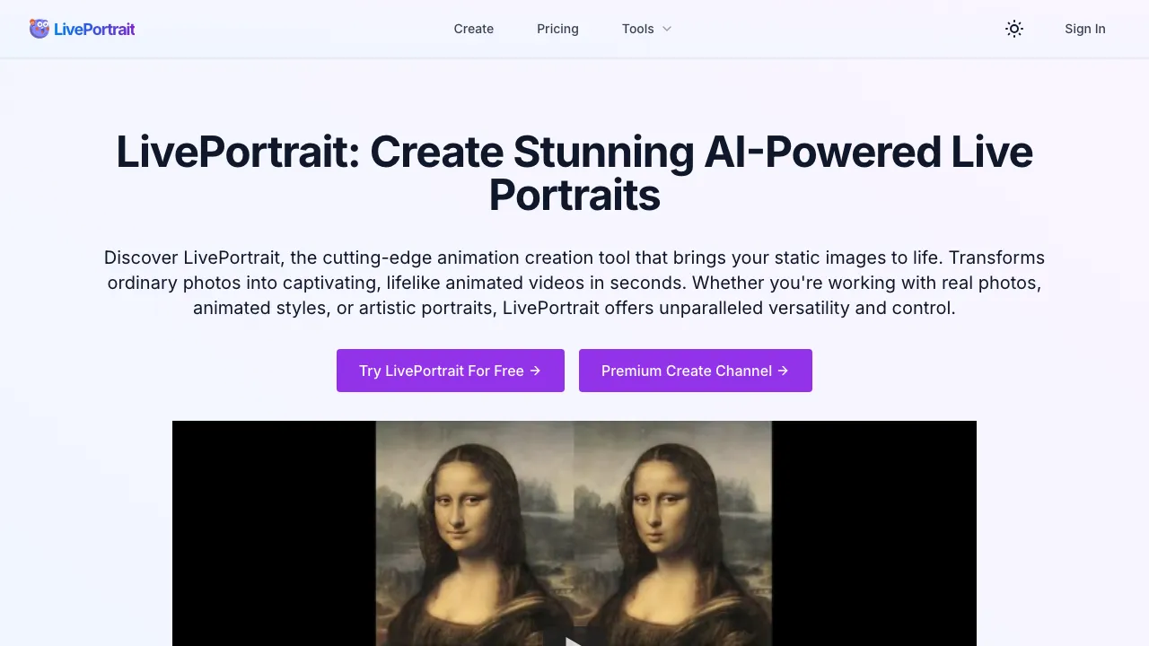 LivePortrait screenshot