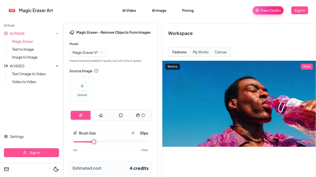 Magic Eraser screenshot