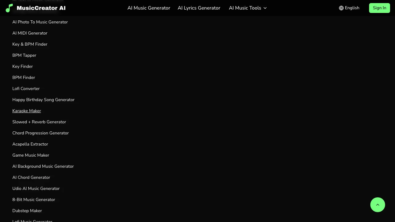 MusicCreator AI screenshot